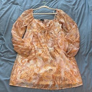 Metallic paisley Lulus dress size large